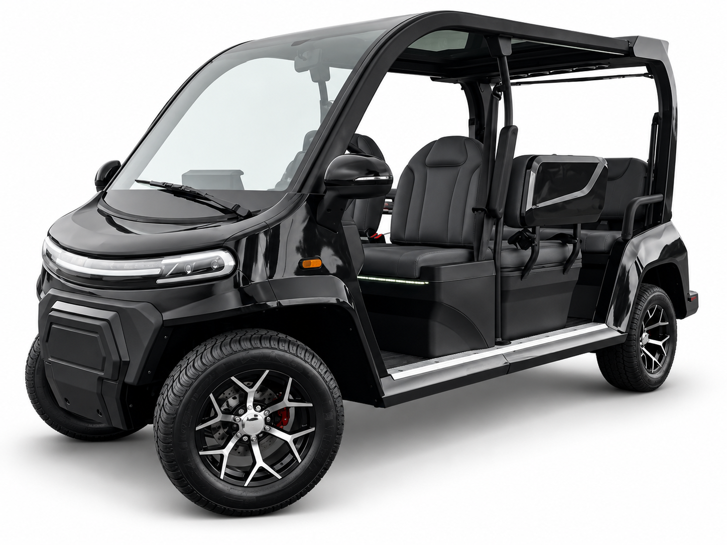Denago City in Black with silver rims