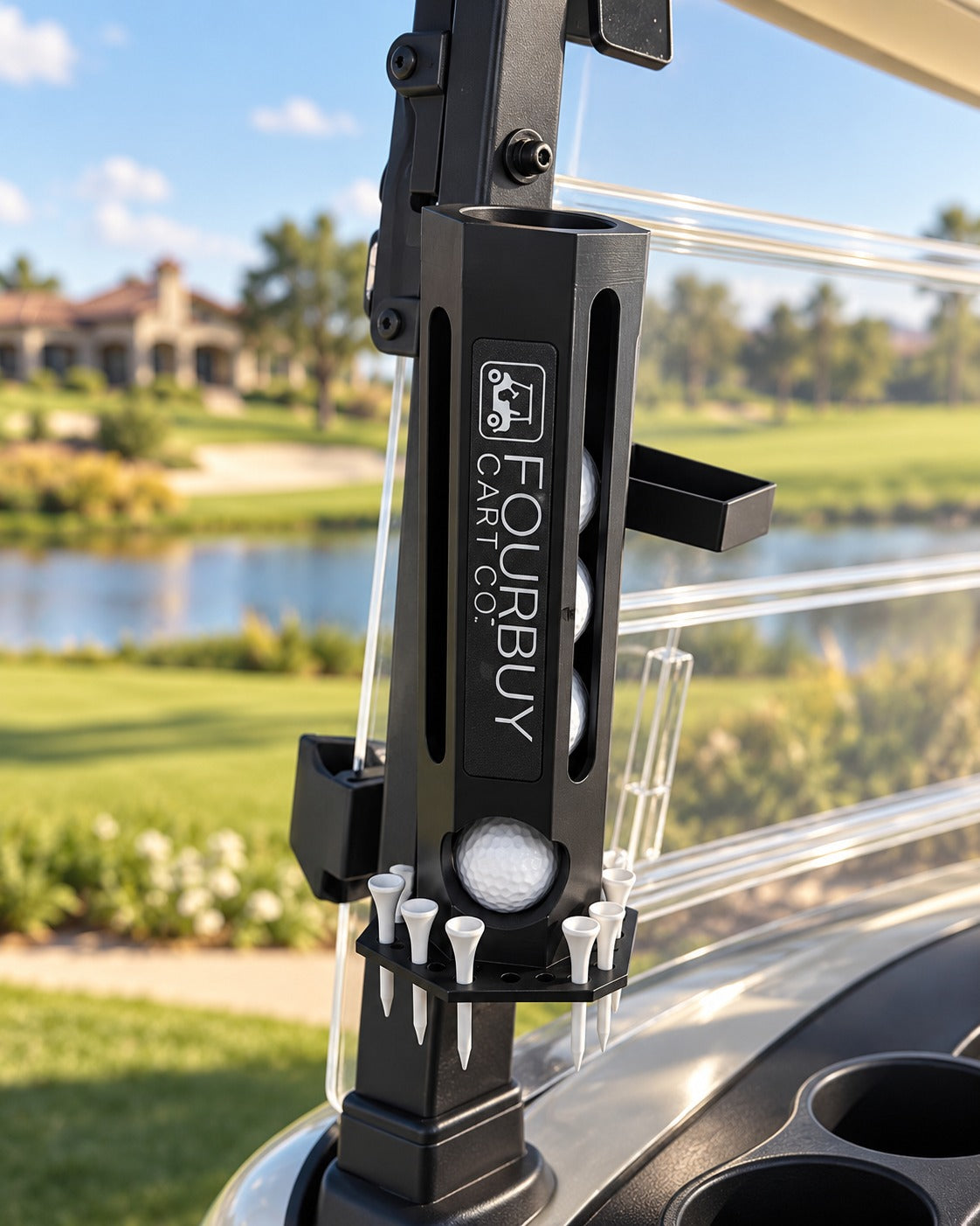 Ball & Tee Holder for Denago EV carts – Fourbuy Cart Co.