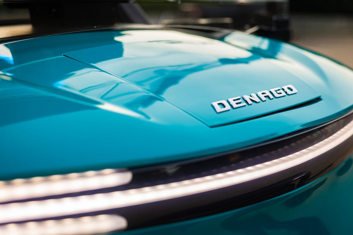 Aqua Denago Rover XL-6 bonnet badge and front light styling