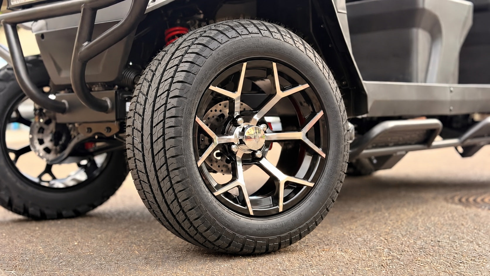 Denago wheel with radial tyre