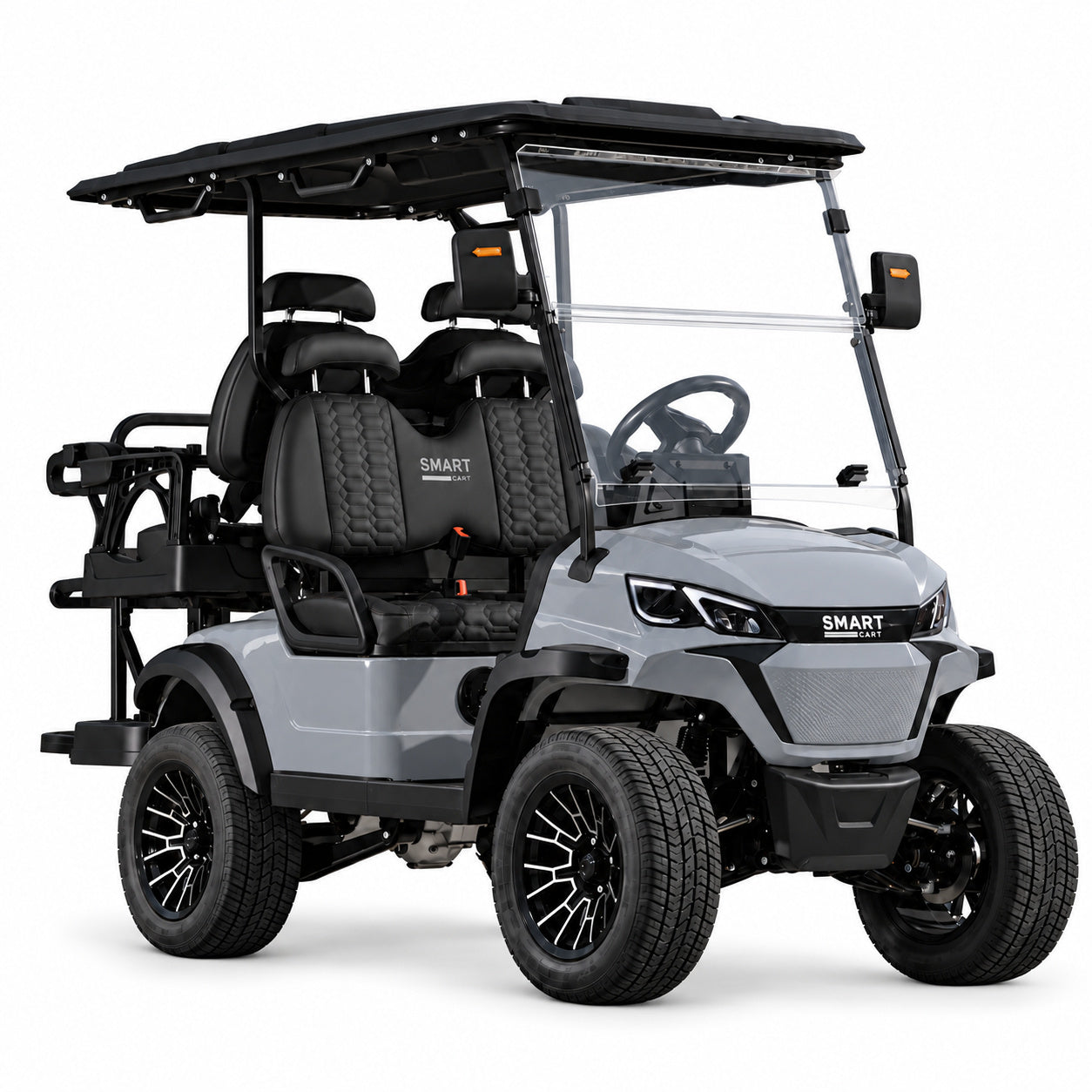 Grey Smart Cart with black seats